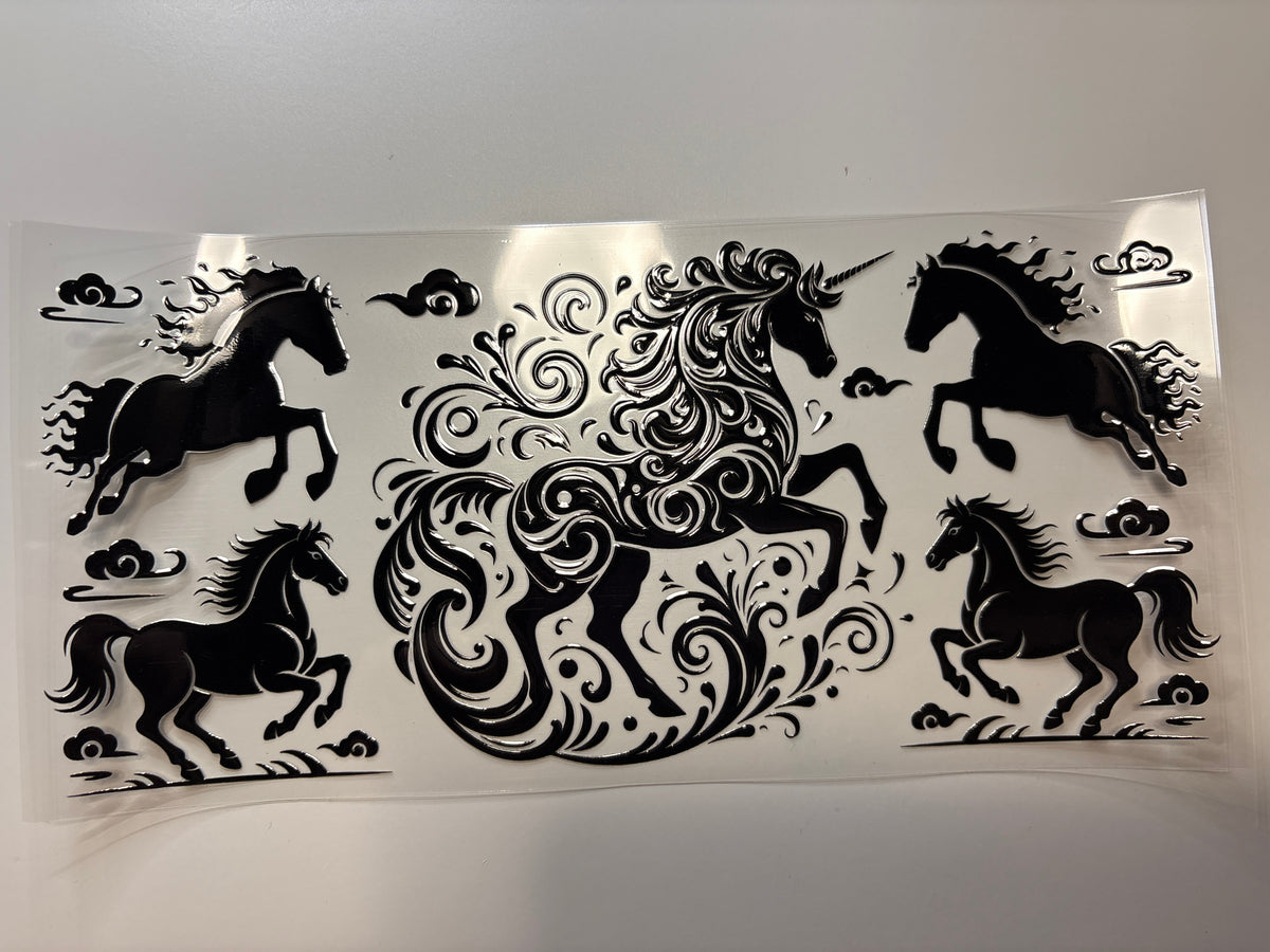 Horse and unicorn